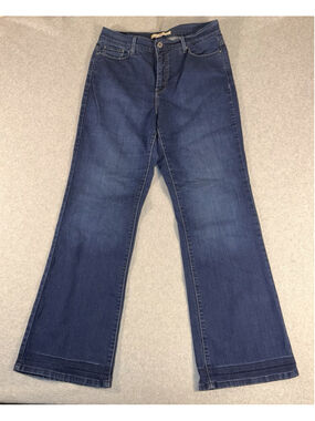 Levi's 512 Bootcut Jeans Perfectly Slimming Dark Wash Denim Size 14 Stretch